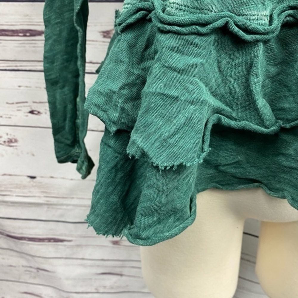 Altar’d State Green Ruffle Long Sleeve Top - Picture 10 of 13